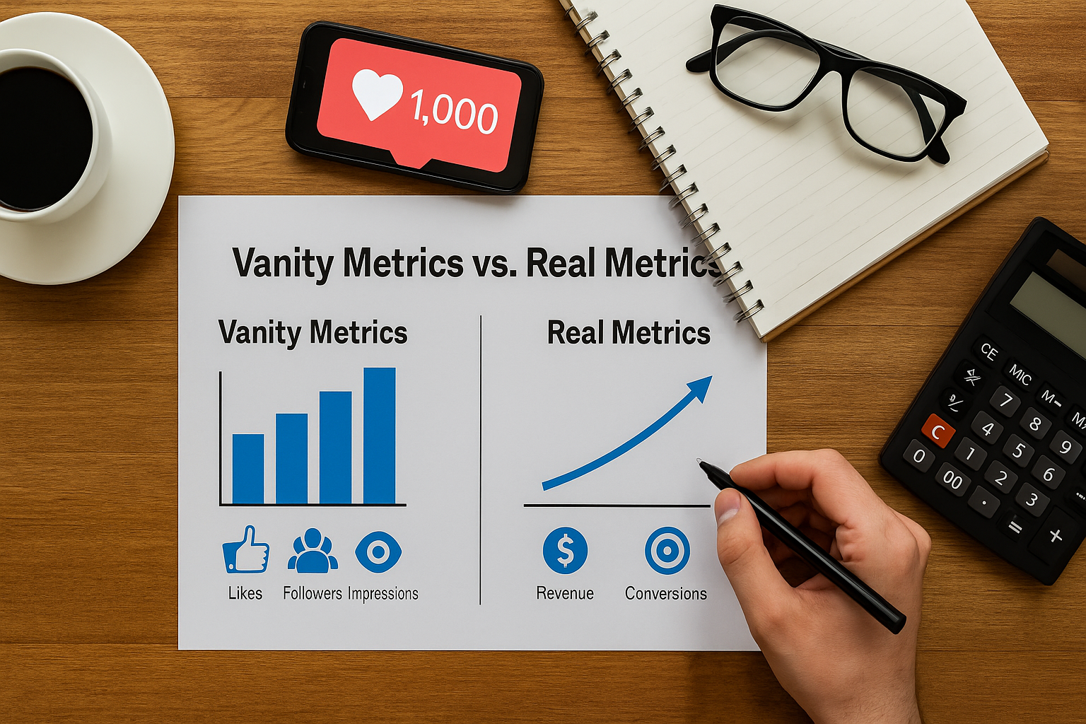 Vanity Metrics vs. Real Metrics: Why Chasing Likes Won’t Grow Your Business